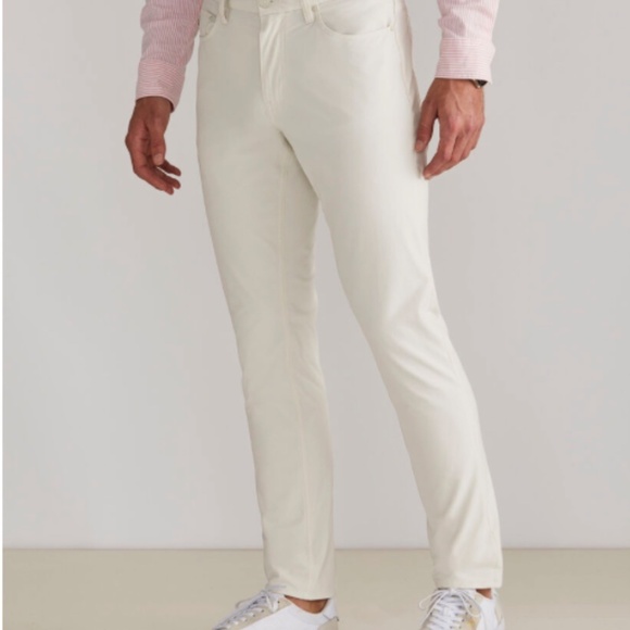 VINEYARD VINES Pants Mens 32x34 Tan Canvas On The Go 5 Pocket STONE $138 NWT - Picture 1 of 6